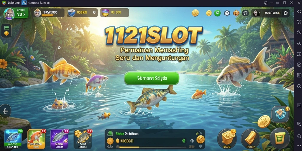 Tangkapan besar di permainan Fishing 1121SLOT yang memukau.