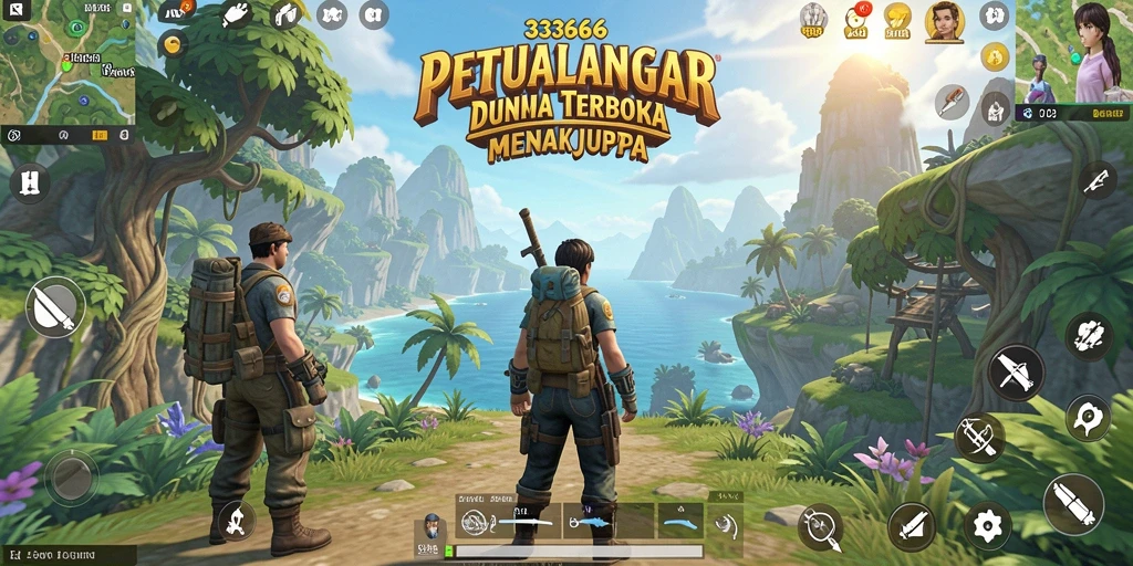 Gameplay 333666 yang menakjubkan dalam dunia terbuka.