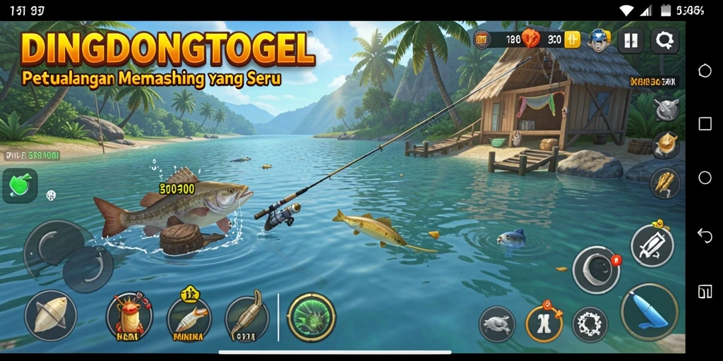 Gameplay memancing yang seru dan menantang di DINGDONGTOGEL.