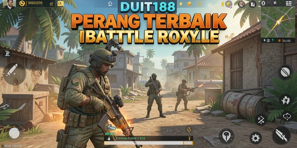 Tampilan gameplay menegangkan dalam pertarungan Battle Royale.