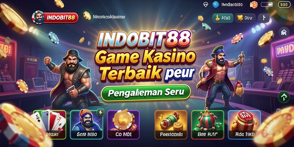 Tampilan permainan Kasino yang mendebarkan dan grafis menawan.