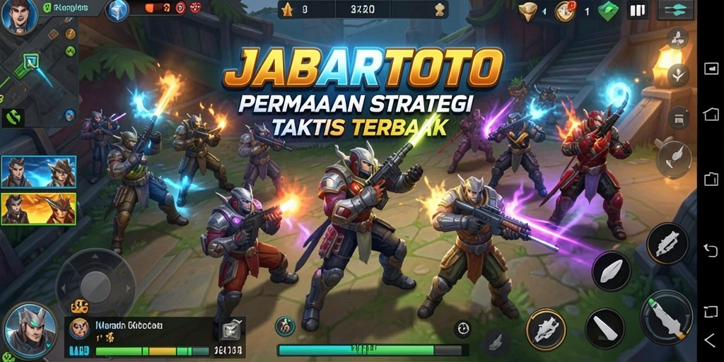 Tampilan gameplay epik di JABARTOTO dengan taktik yang menarik.