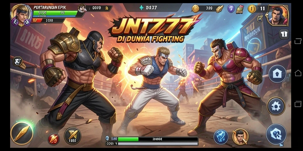 Gameplay seru dan aksi pertarungan yang mendebarkan di JNT777.