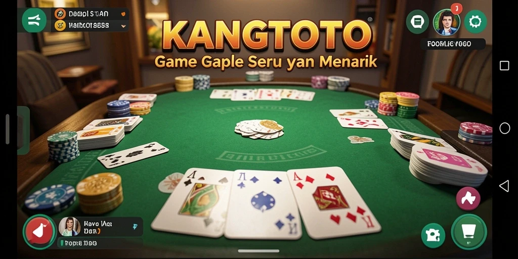 Tampilan gameplay KANGTOTO yang seru dan menantang dalam permainan Gaple.
