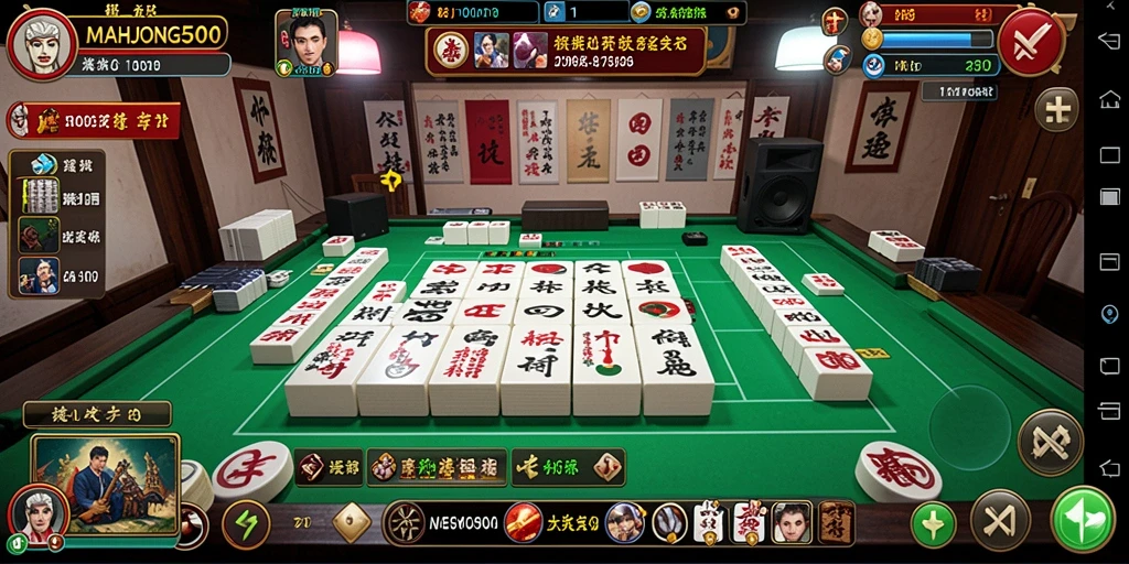 Tampilan antarmuka MAHJONG500 yang intuitif dan fungsional.