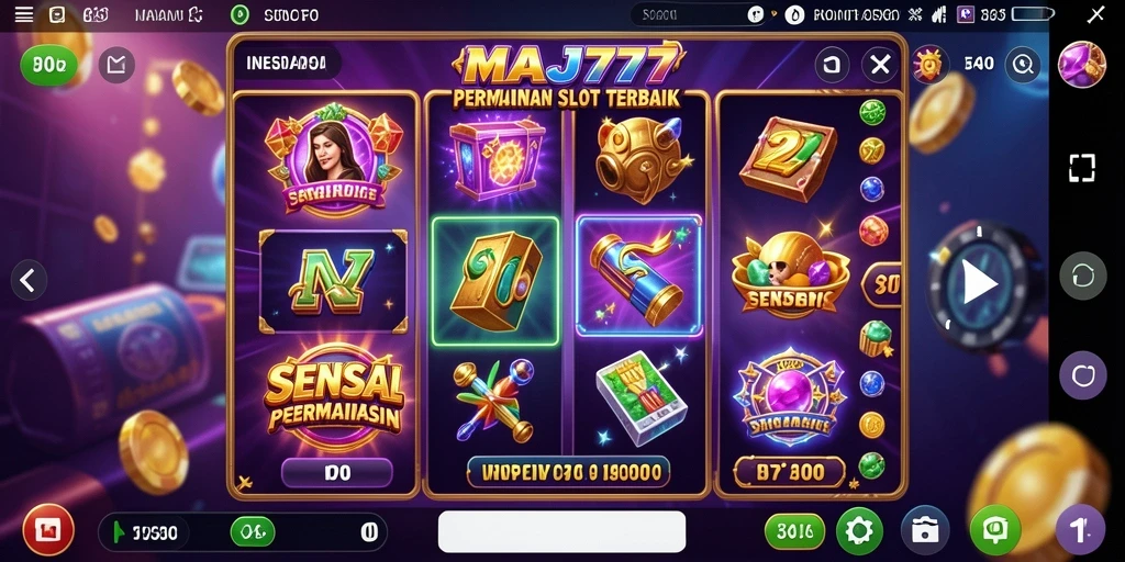 Tangkapan layar gameplay Slot MAJ777 yang menarik dan interaktif.