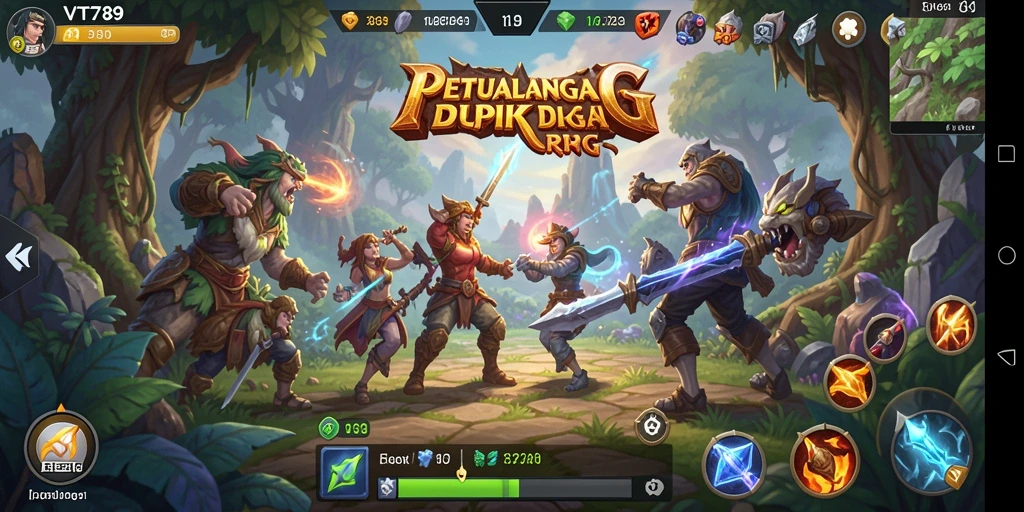 Gameplay seru dan menegangkan dalam dunia RPG.