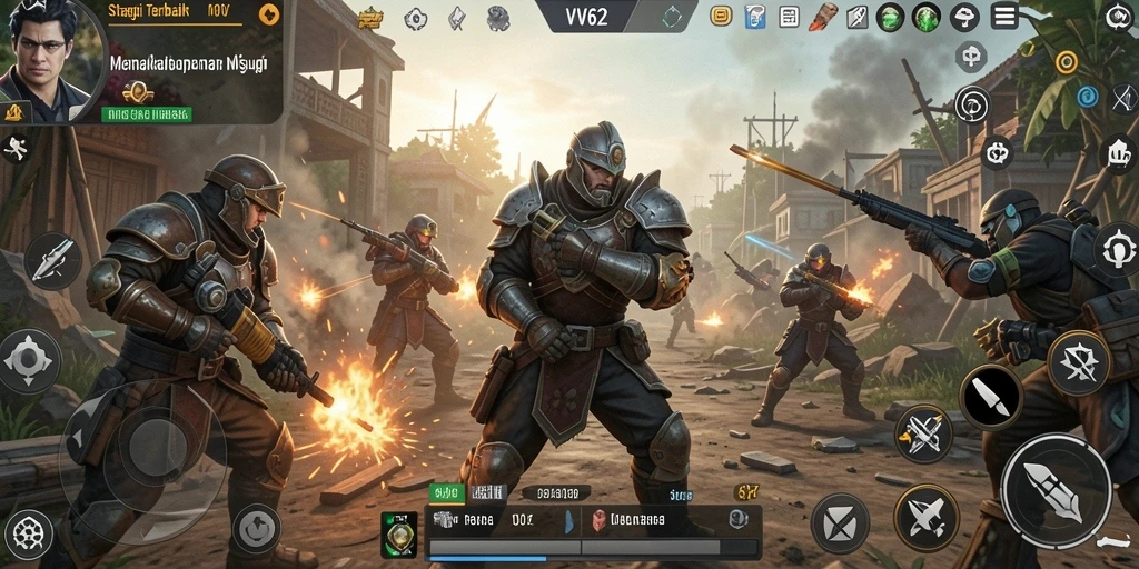 Tampilan menarik gameplay VV62 yang penuh strategi.