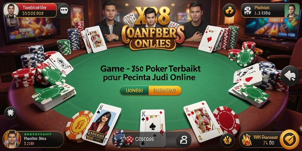 Gameplay X88 menampilkan aksi seru permainan Poker.